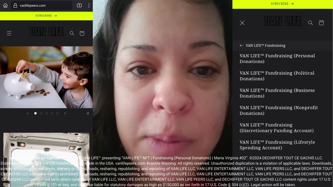 VAN LIFE™ NFT Fundraising (Personal Donations) Maria Virginia #02.mp4